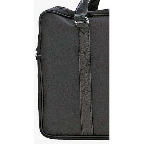 Bartuggi 617-29257, Γυναικείος Χαρτοφύλακας, Ύφασμα/Δέρμα, Μαύρο