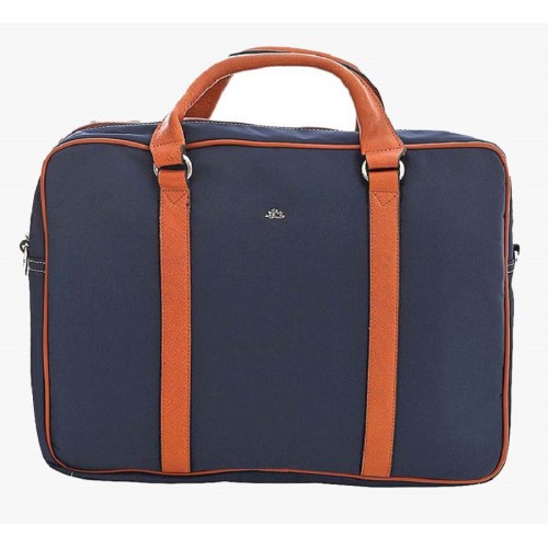 Bartuggi 617-29257, Γυναικείος Χαρτοφύλακας, Ύφασμα/Δέρμα, Μπλε