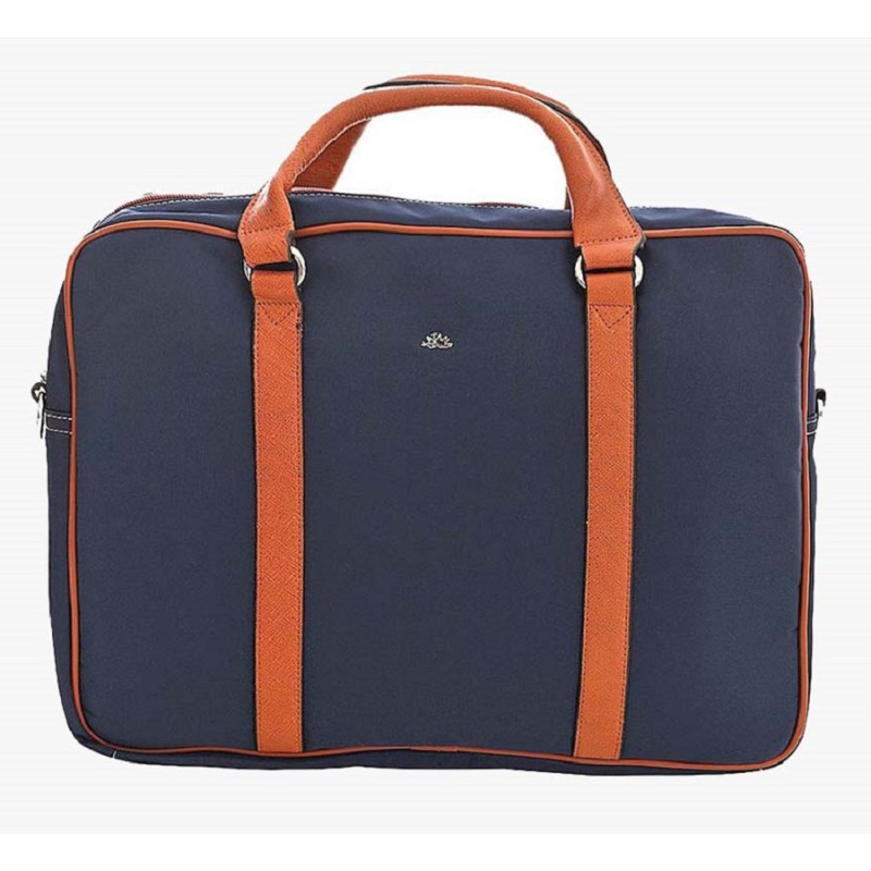 Bartuggi 617-29257, Γυναικείος Χαρτοφύλακας, Ύφασμα/Δέρμα, Μπλε