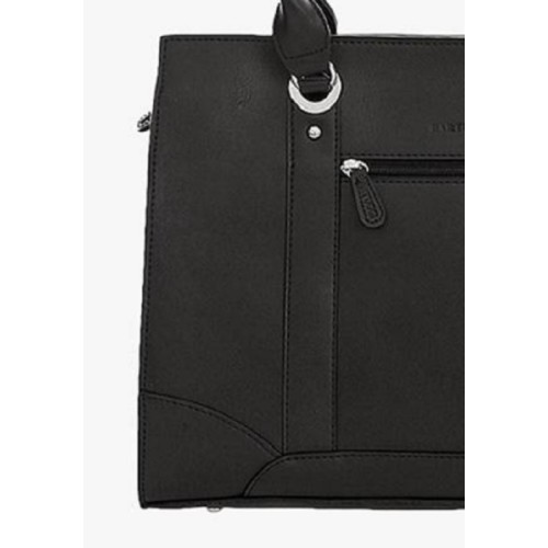 Bartuggi 118-116, Γυναικείος Χαρτοφύλακας, Δερματίνη, Μαύρο