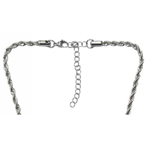 Kostibas 1013-950AH, Κολιέ, Ατσάλι, Ασημί