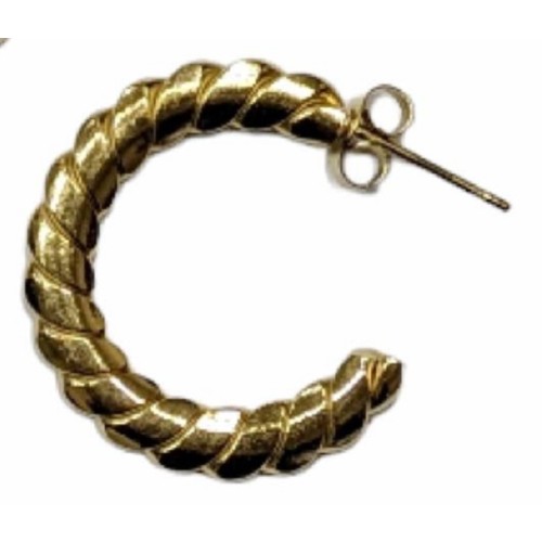 Kostibas 3113-675X, Σκουλαρίκια κρίκοι, Ατσάλι, Χρυσό