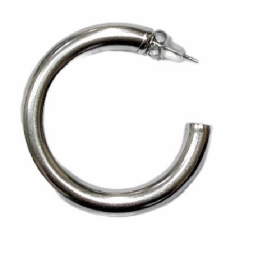 Kostibas 3113-694HA, Σκουλαρίκια κρίκοι, Ατσάλι, Ασημί