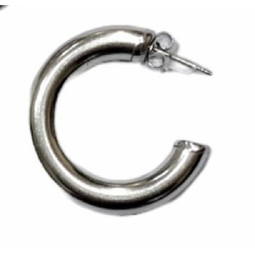 Kostibas 3113-694FA, Σκουλαρίκια κρίκοι, Ατσάλι, Ασημί