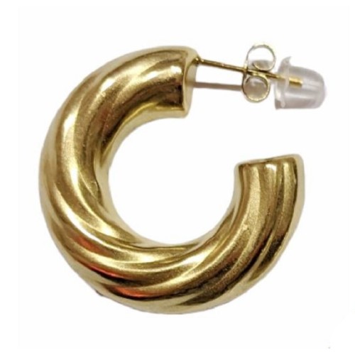 Kostibas 3113-684FX, Σκουλαρίκια κρίκοι, Ατσάλι, Χρυσό
