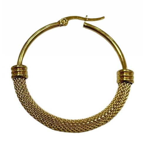 Kostibas 3113-692X, Σκουλαρίκια, Κρίκοι, Ατσάλι, Χρυσό 