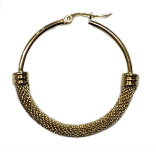 Kostibas 3113-692A, Σκουλαρίκια, Κρίκοι, Ατσάλι, Ασημί