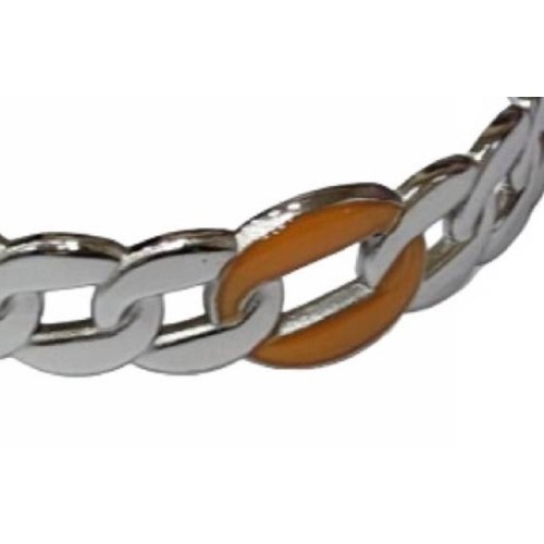 Kostibas 1513-963AW, Βραχιόλι, Ατσάλι, Ασημί/Καφέ