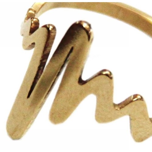 Kostibas 2513-301X, Δαχτυλίδι, Ατσάλι, Χρυσό 