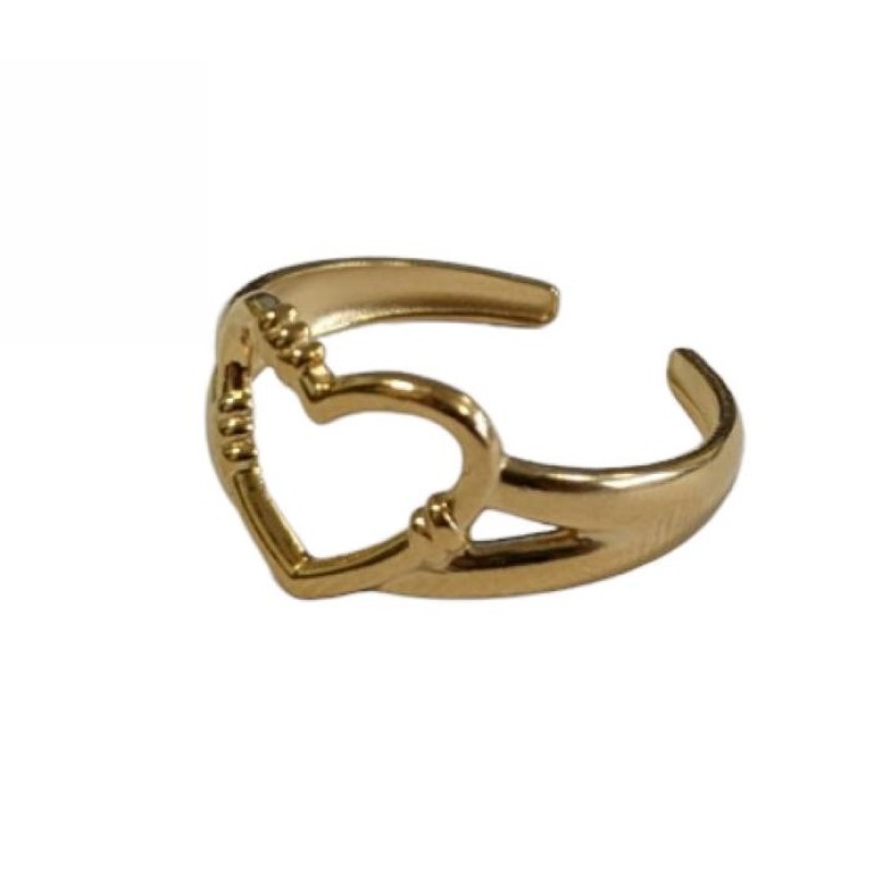 Kostibas 2513-310X8, Δαχτυλίδι, Ατσάλι, Χρυσό