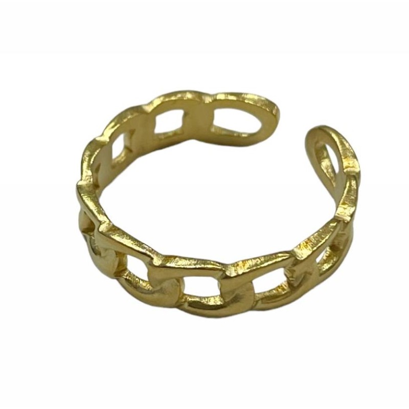 Kostibas 2513-324X8, Δαχτυλίδι, Ατσάλι, Χρυσό