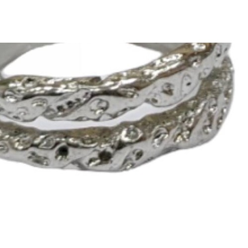 Kostibas 2513-312A, Δαχτυλίδι, Ατσάλι, Λευκό