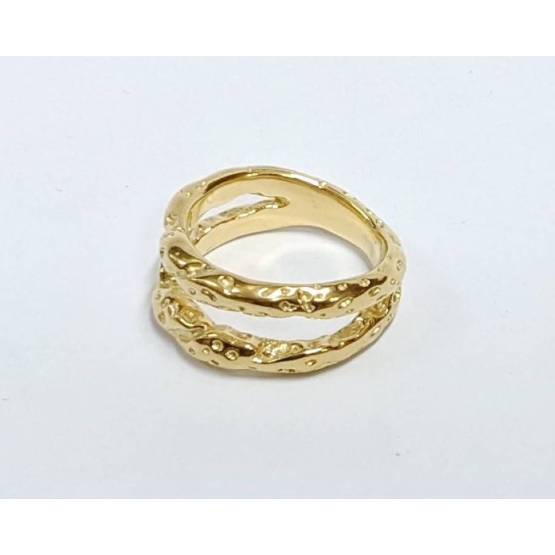 Kostibas 2513-312X, Δαχτυλίδι, Ατσάλι, Χρυσό