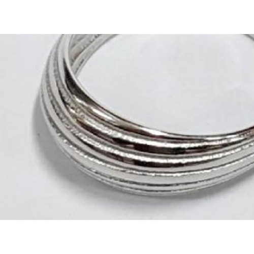 Kostibas 2513-332A, Δαχτυλίδι, Ατσάλι, Ασημί