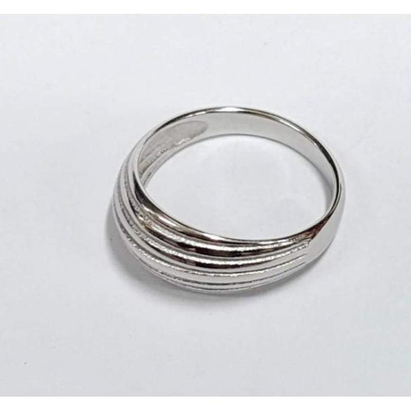 Kostibas 2513-332A, Δαχτυλίδι, Ατσάλι, Ασημί