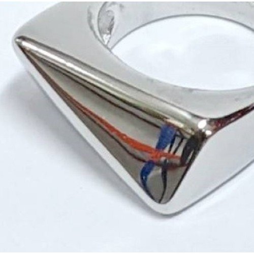 Kostibas 2513-342A, Δαχτυλίδι, Ατσάλι, Ασημί