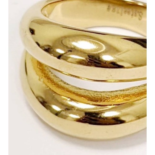 Kostibas 2513-382X, Δαχτυλίδι, Ατσάλι, Χρυσό