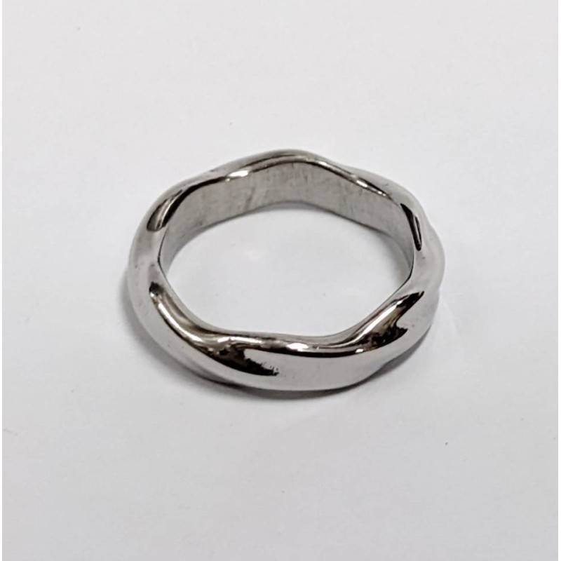 Kostibas 2513-331A, Δαχτυλίδι, Ατσάλι, Ασημί