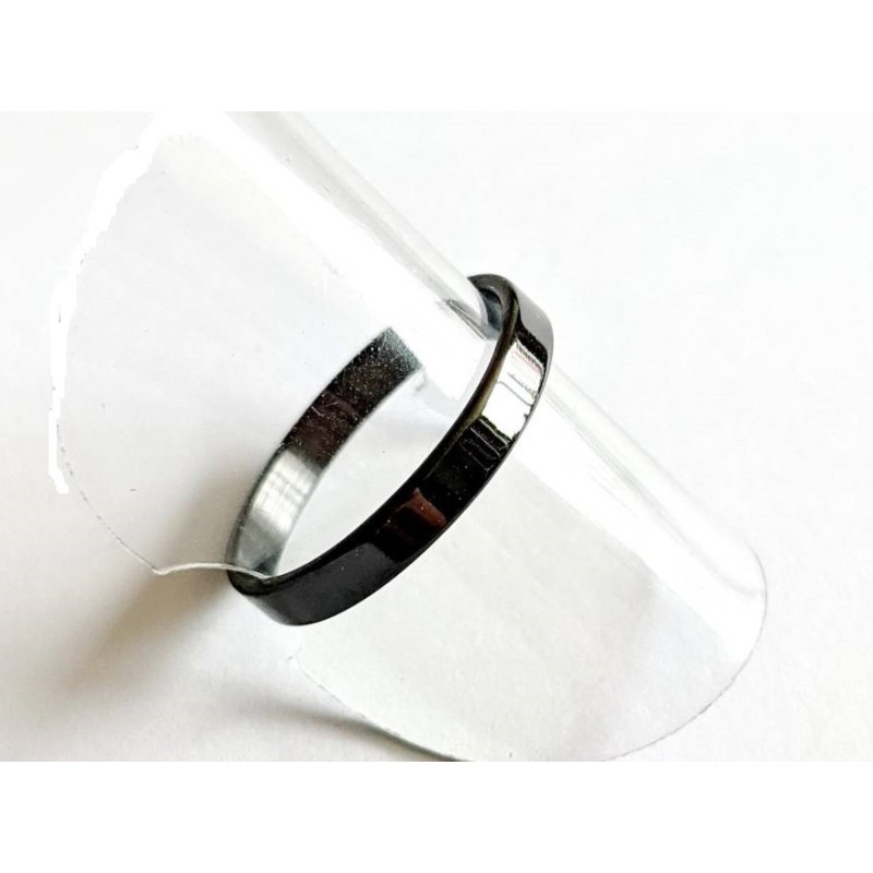 Kostibas 2513-151MC, Δαχτυλίδι, Ατσάλι, Μαύρο, Πλακέ