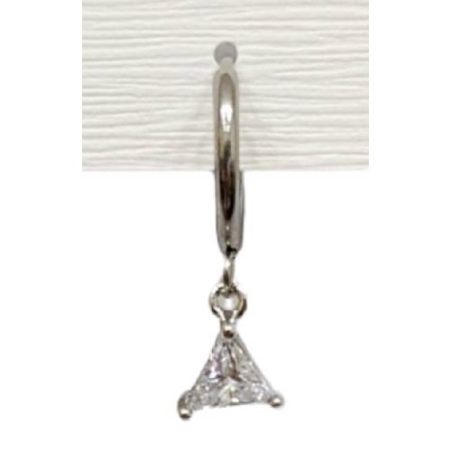 Kostibas 3113-771A6, Σκουλαρίκια, Ατσάλι, Κρίκοι, Λευκό