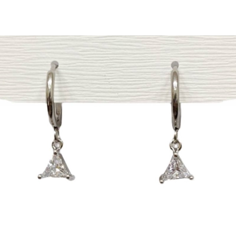 Kostibas 3113-771A6, Σκουλαρίκια, Ατσάλι, Κρίκοι, Λευκό