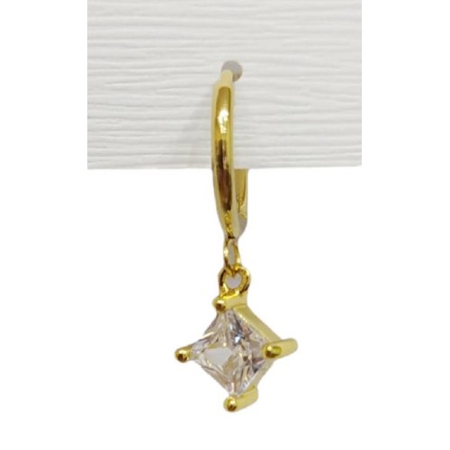 Kostibas 3113-771X4, Σκουλαρίκια, Zircon Ατσάλι, Χρυσό 