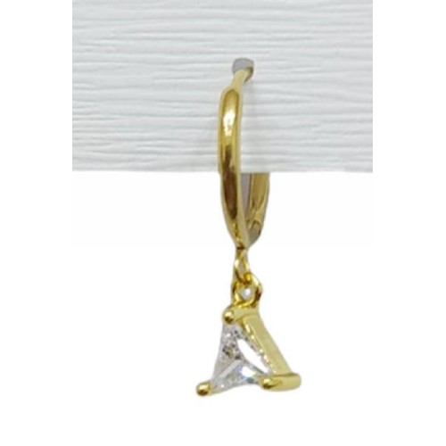 Kostibas 3113-771X6, Σκουλαρίκια, Zircon Ατσάλι, Χρυσό 