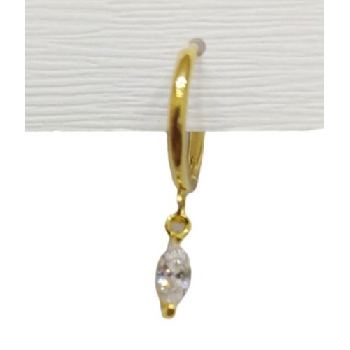 Kostibas 3113-771X7, Σκουλαρίκια, Zircon Ατσάλι, Χρυσό 