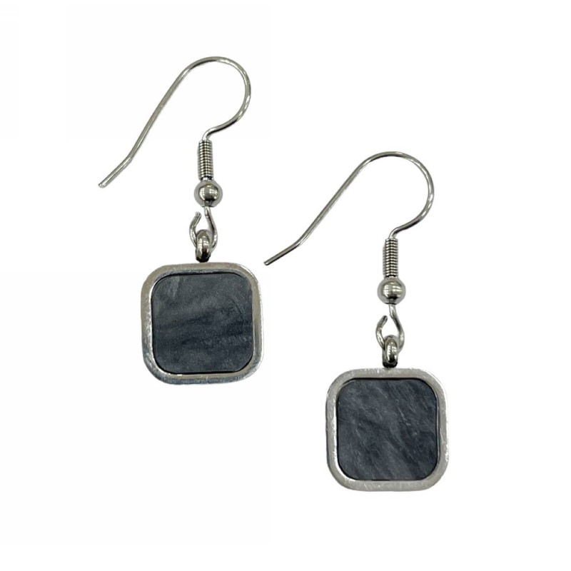 Kostibas 3013-953AG, Σκουλαρίκια, Ατσάλι, Ασημί/Γκρι