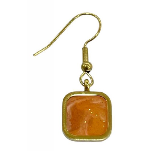 Kostibas 3013-953XW, Σκουλαρίκια, Ατσάλι, Χρυσό/Πορτοκαλί