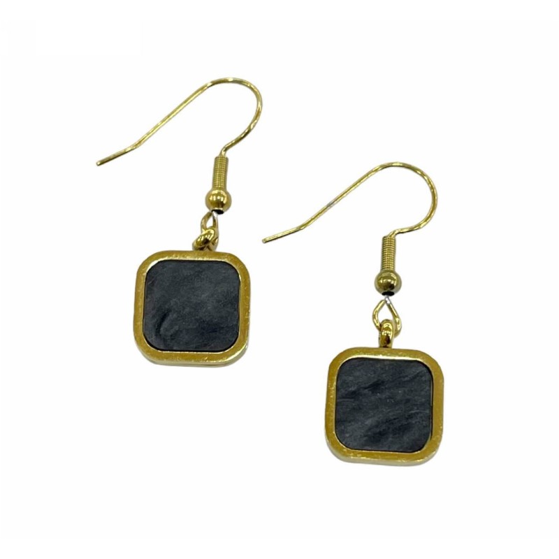 Kostibas 3013-953XG, Σκουλαρίκια, Ατσάλι, Χρυσό/Γκρι