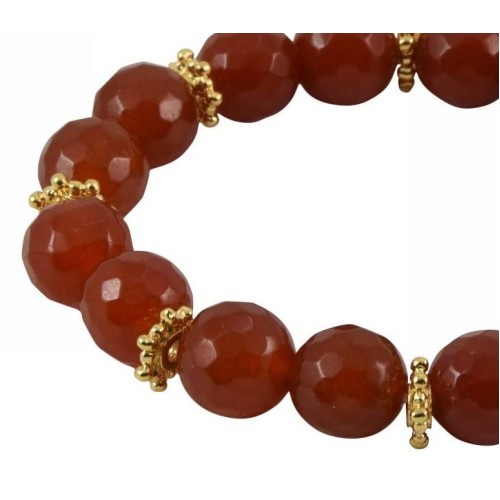 Kostibas 1525-814Q, Βραχιόλι, Ημιπολύτιμο, Με πέτρα, Καφέ