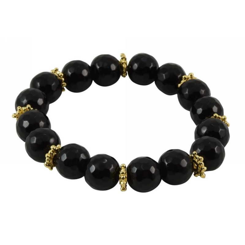 Kostibas 1525-814M, Βραχιόλι, Ημιπολύτιμο, Με πέτρα, Μαύρο