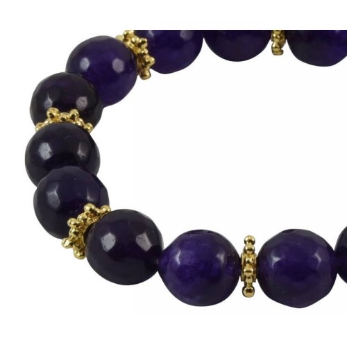 Kostibas 1525-814J, Βραχιόλι, Ημιπολύτιμο, Με πέτρα, Μωβ