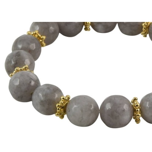 Kostibas 1525-814G, Βραχιόλι, Ημιπολύτιμο, Με πέτρα, Γκρι