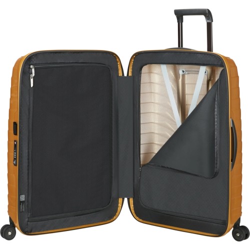 Samsonite 126042-6856 PROXIS, Σκληρή, Πολυπροπυλένιο, Μεγάλη 75CM, ATAN, Κίτρινο