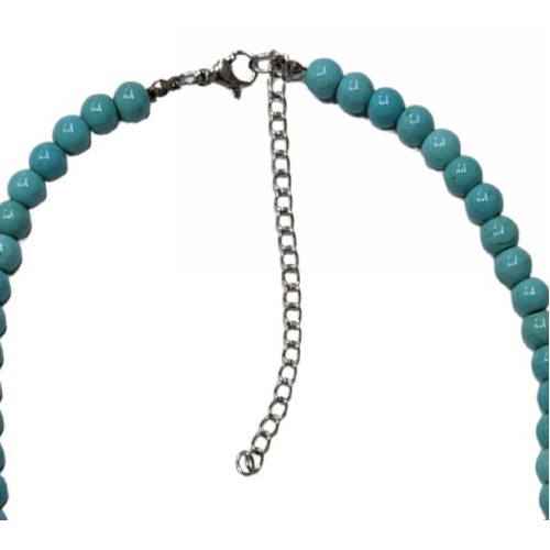 Kostibas 1014-933DL, Κολιέ, Πέτρα, Τιρκουάζ