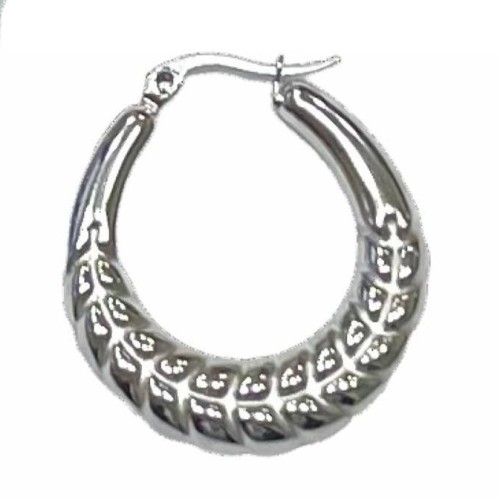 Kostibas 3113-652AF, Σκουλαρίκια, Κρίκοι, Ατσάλι, Ασημί