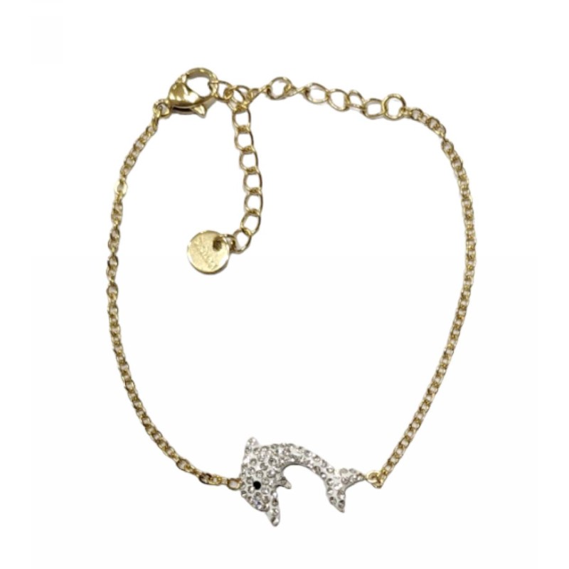 Kostibas 1513-889X1, Βραχιόλι, Ατσάλι, Με μοτίφ δελφίνι, Χρυσό