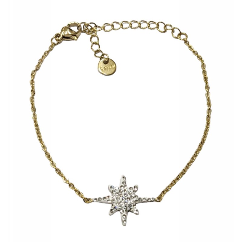 Kostibas 1513-889X2, Βραχιόλι, Ατσάλι, Με μοτίφ αστέρι, Χρυσό