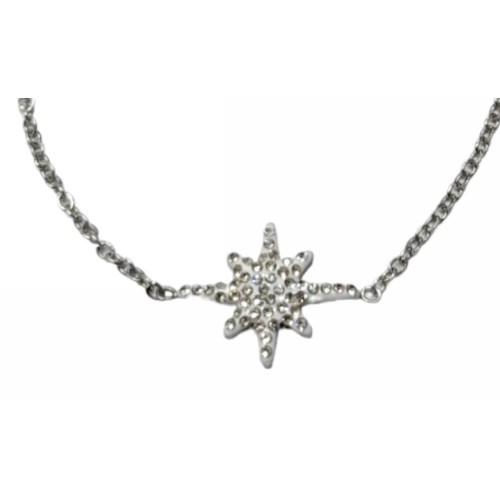 Kostibas 1513-889A2, Βραχιόλι, Ατσάλι, Με μοτίφ αστέρι, Λευκό