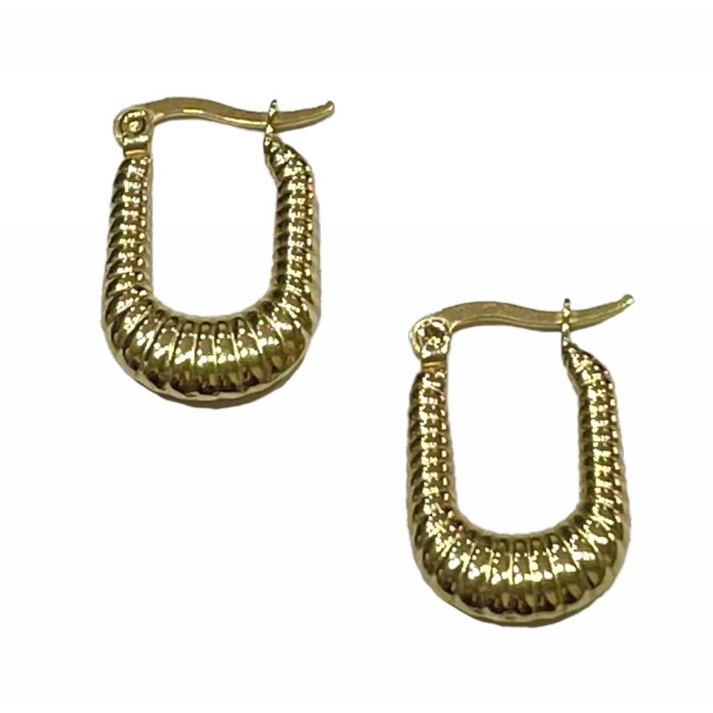 Kostibas 3113-653EX, Σκουλαρίκια, Κρίκοι, Ατσάλι, Χρυσό 