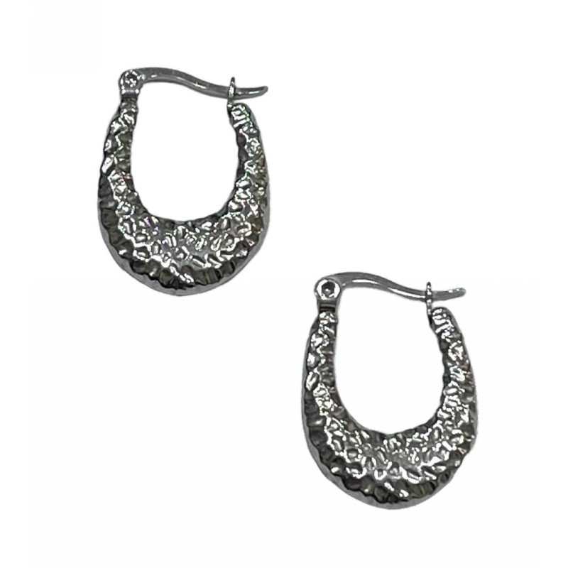 Kostibas 3113-654EA, Σκουλαρίκια, Κρίκοι, Ατσάλι, Ασημί