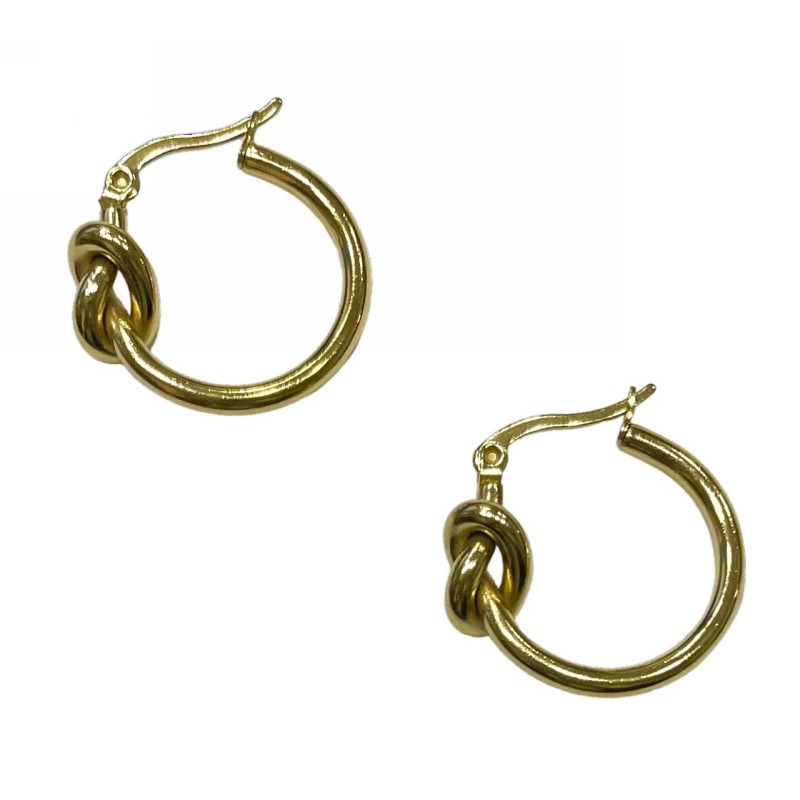 Kostibas 3113-638DX, Σκουλαρίκια, Κρίκοι, Ατσάλι, Χρυσό 