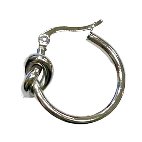 Kostibas 3113-638DA, Σκουλαρίκια, Κρίκοι, Ατσάλι, Ασημί