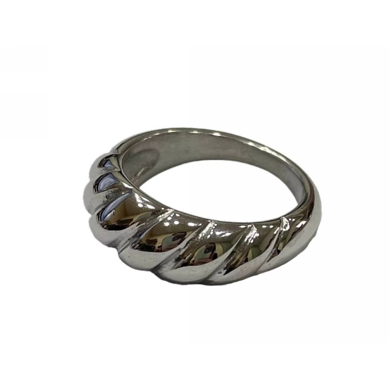 Kostibas 2513-383A, Δαχτυλίδι, Ατσάλι, Ασημί