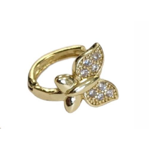 Kostibas 3012-94202, Σκουλαρίκια, Μεταλλικά, Πεταλούδα, Χρυσό 