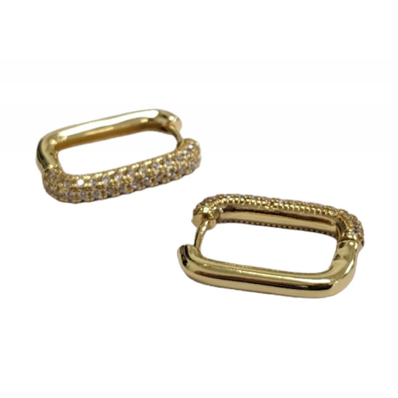 Kostibas 3012-94230, Σκουλαρίκια, Μεταλλικά, Με στρας, Χρυσό