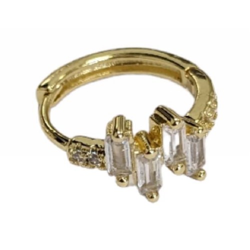 Kostibas 3012-94220, Σκουλαρίκια, Μεταλλικά, Με στρας, Χρυσό