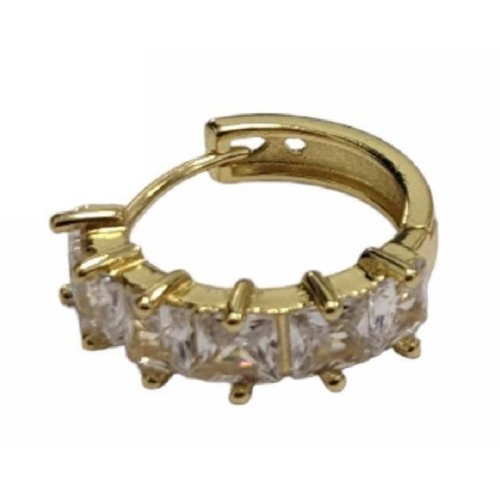 Kostibas 3012-94225, Σκουλαρίκια, Μεταλλικά, Με στρας, Χρυσό